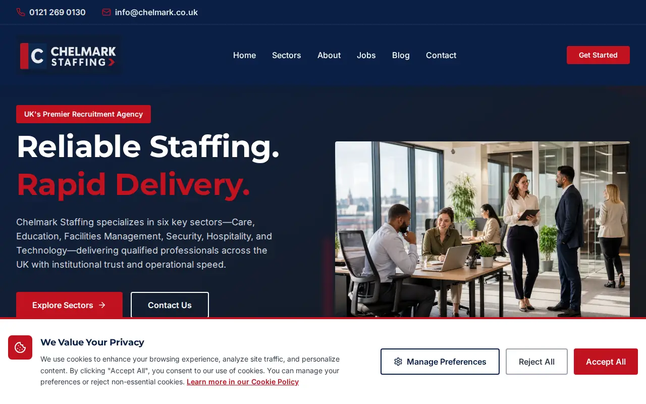 Chelmark website screenshot