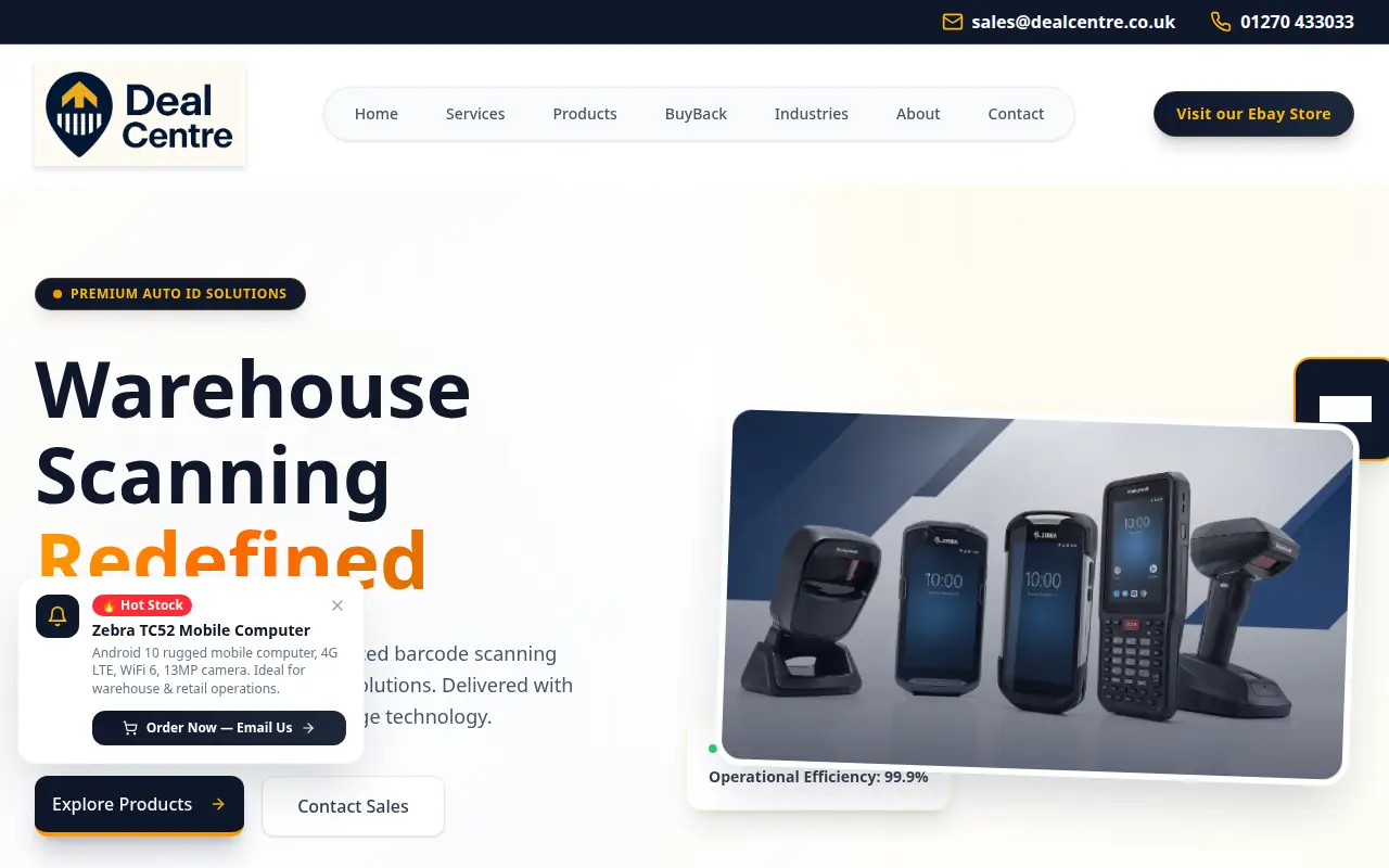 Deal Centre website screenshot